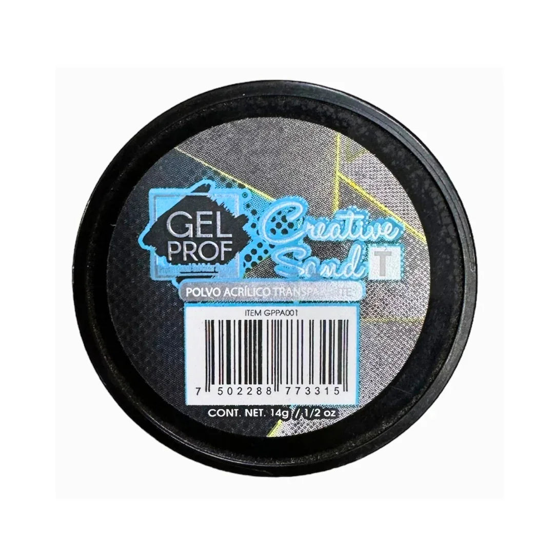 Acrílico Creative Sand Transparente  1/2 oz Gel Prof