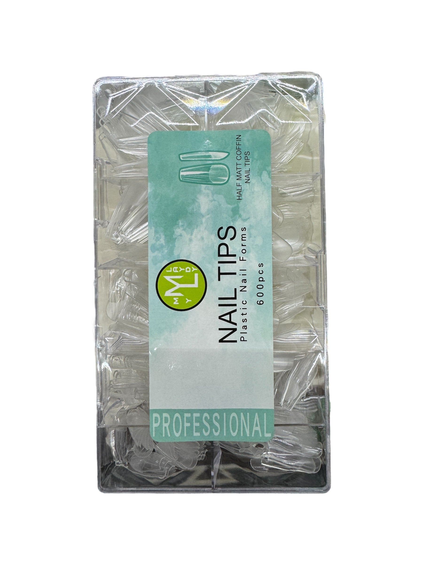 Half Matt Coffin 600 pzs ML Nails